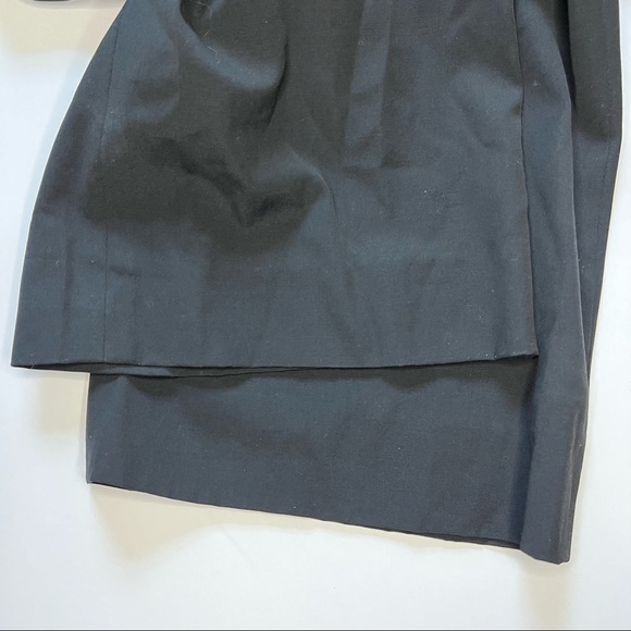 MaxMara Virgin Wool Wide Leg Trouser Pants in Black 8 FLAW - Picture 11 of 11